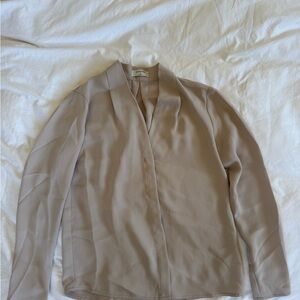 Aritzia Elegant Beige Blouse XS